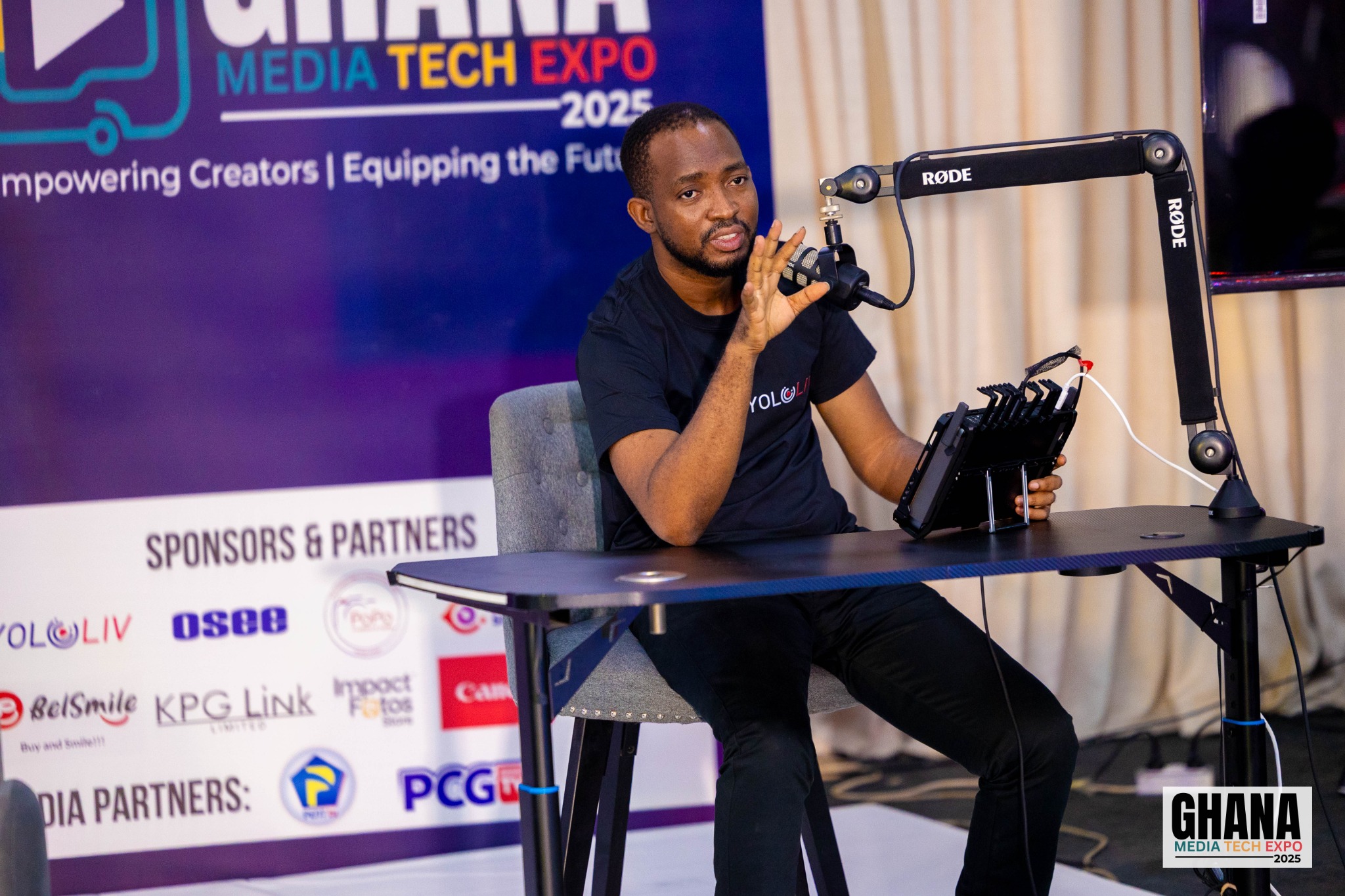Podcast production demonstration
